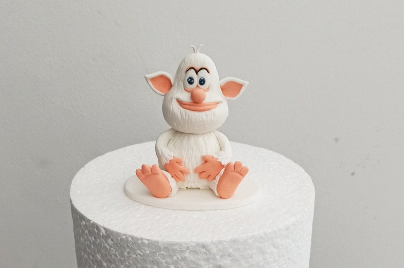 Booba cake topper Lula mouse Personalized name figure Booba Handmade Baby shower gift Animal cake topper Booba Booba
