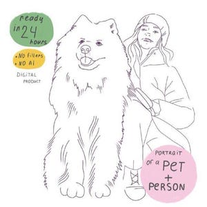 Custom line portrait pet, personalized family  cartoon portrait, caricature, ugly cute portrait gift. DIGITAL PRODUCT