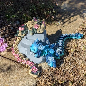 Kosha Dragon Long - 3D Printed articulated Flexi Fidget toy