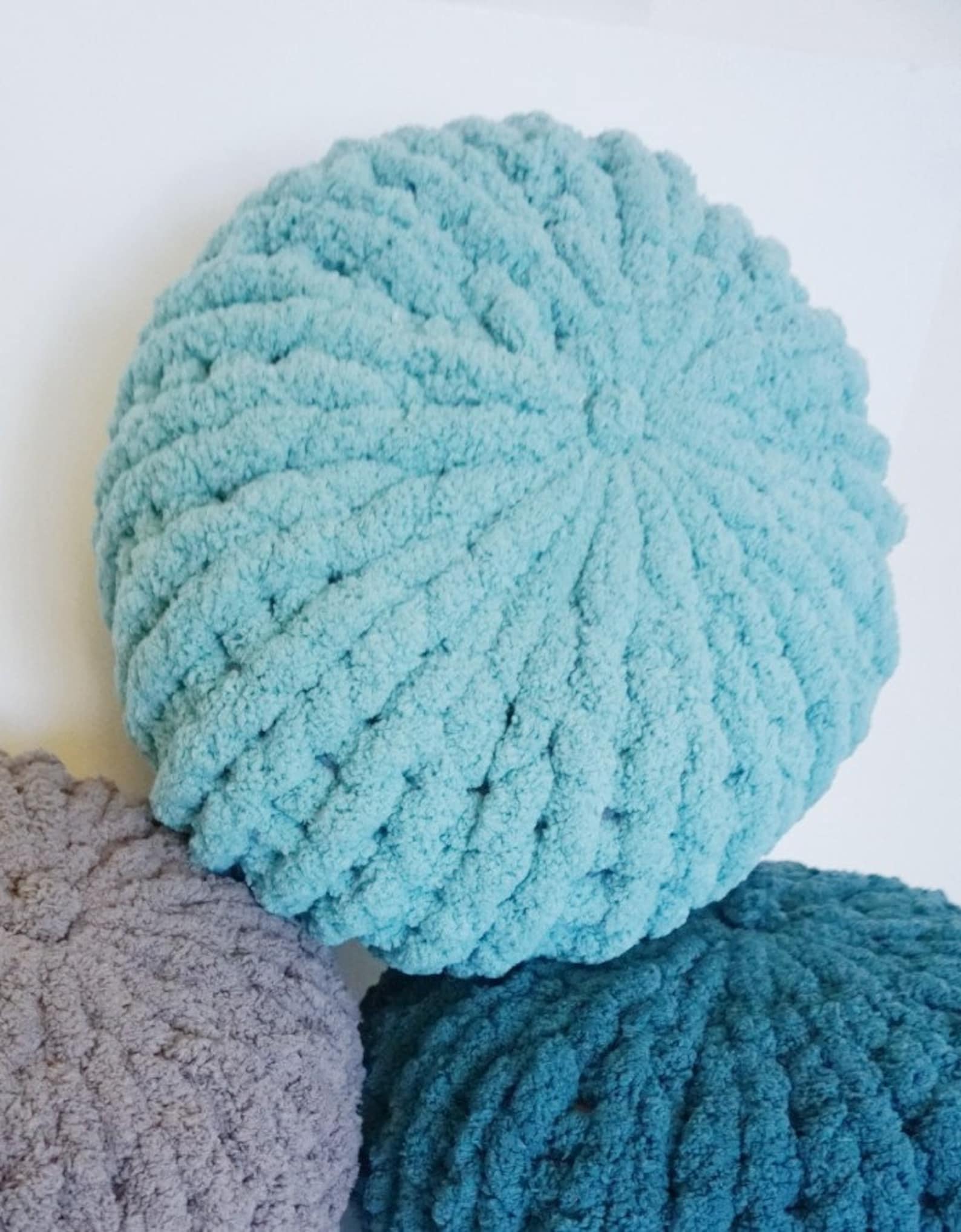 Handmade Chunky Chenille Pillow/Chunky Pillow/Chunky Knits/ Etsy