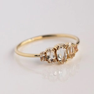 Marquise geslepen zirkoonring 14K gouden diamanten ring verlovingsring jubileumring zirkoon diamanten ring belofte ring diamanten ring cadeau voor haar