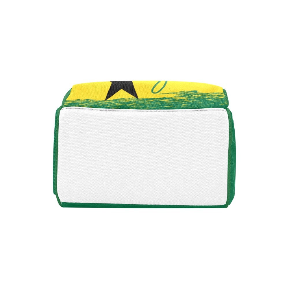 Ghanaian Pride Baby Diaper Bag W/ Fun Ghana Flag Design Customizable