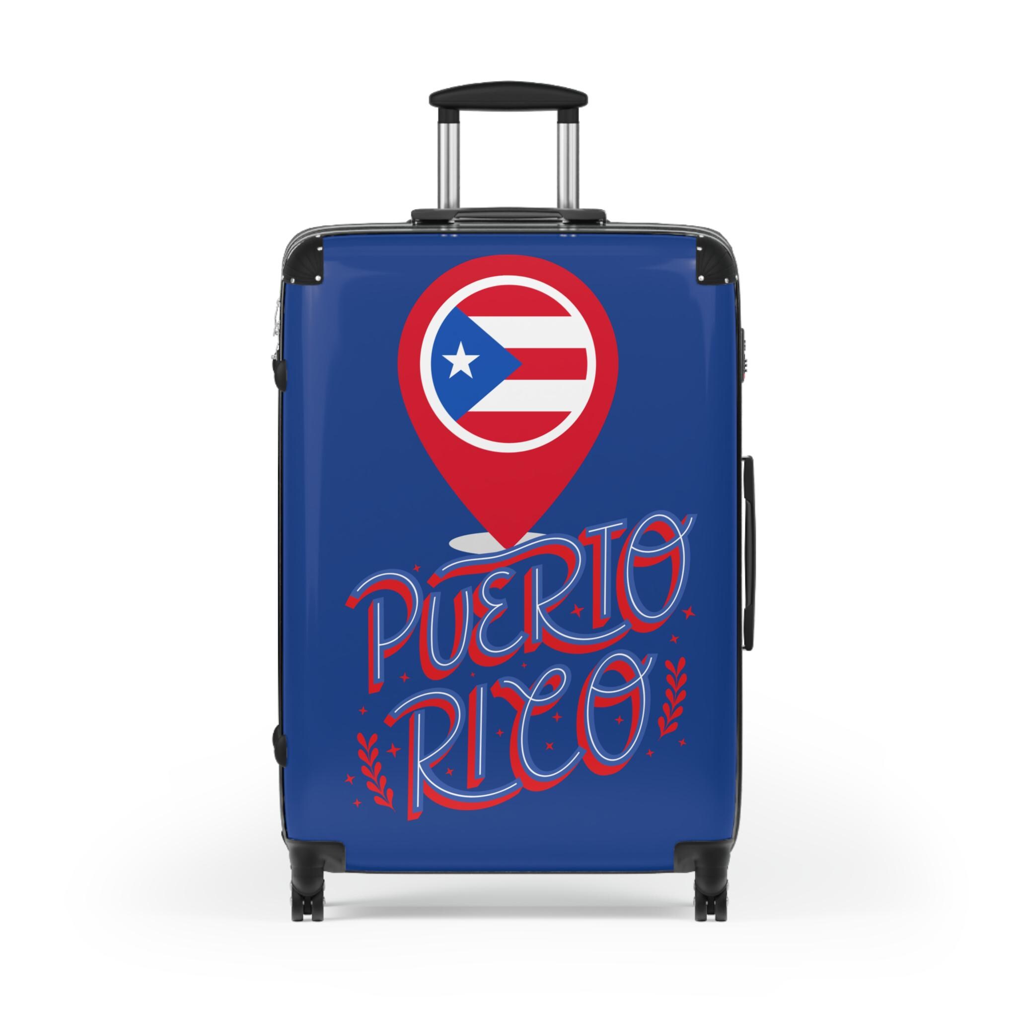 Puerto Rico Suitcase - Colorful Travel Luggage for Jet Setters, Vacation Essentials, Cultural Gift for Travelers, Summer Getaway
