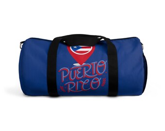 Vibrant Puerto Rico Duffle Bag - Travel Tote for Jet Setters, Gym, Weekend Getaways, Gifts for Travelers, Custom Deluxe Carry On