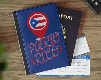 Puerto Rico Passport Cover, Travel Accessory, Vacation Gift, Personalized Passport Holder, Adventure Organizer