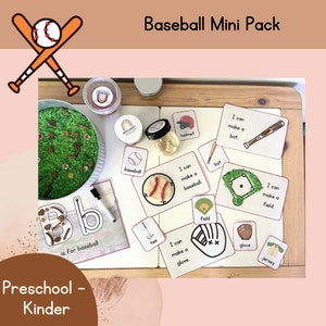 Baseball Learning Pack, Themed Learning Pack, Preschool Activities, Summer Learning Pack, Homeschool Unit
