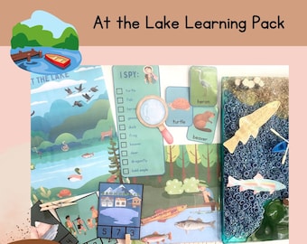 Lake Learning Pack, Preschool Activities, Pond Unit, Montessori Learning, Toddler Activities, Homeschool Printables