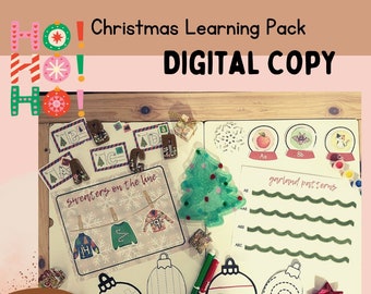 Christmas Learning Pack, Homeschool Printables, Sensory Play, Christmas Preschool, Preschool Printables