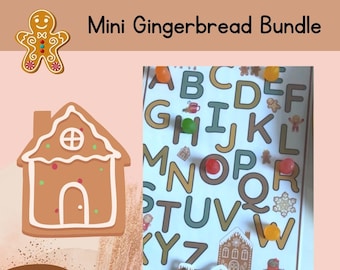 Mini Gingerbread Bundle, Preschool Activities, Montessori, Winter Activities, Homeschool Printables