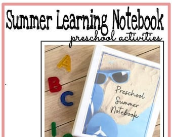 Preschool Summer Notebook, Preschool Activities, Summer Printables, Homeschool Activities, Summer Bundle, Preschool Printables