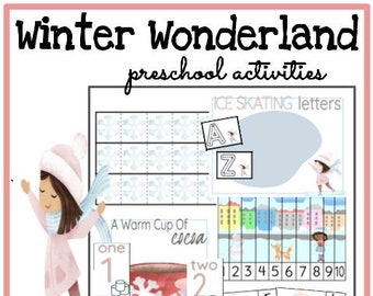 Preschool Winter Wonderland Activities, Preschool Printable Activities, Montessori, Toddler Learning Activities