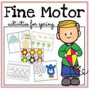 Spring Activity Bundle, Spring Preschool Printables, Fine Motor, Preschool Activities, Homeschool Printables, Spring Montessori Printables