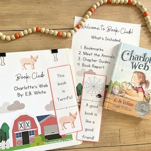 Charlotte's Web Book Study. Literature Study, Homeschool Book Study, Book Club for Littles, Homeschool Curriculum