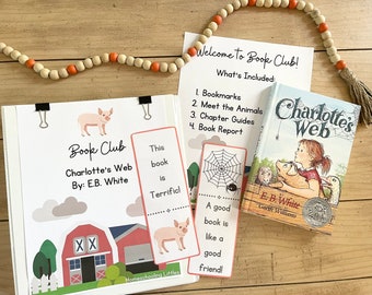 Charlotte's Web Book Study. Literature Study, Homeschool Book Study, Book Club for Littles, Homeschool Curriculum