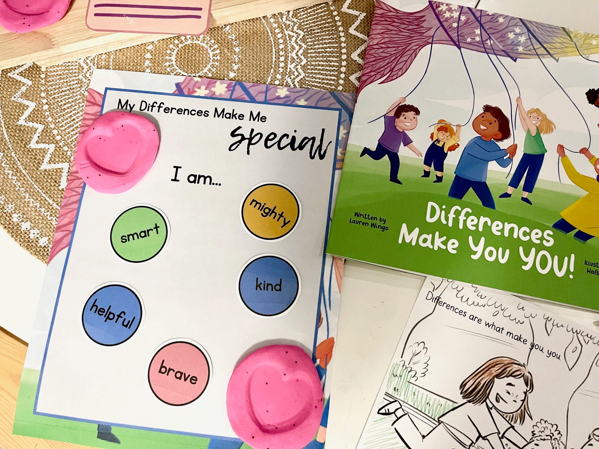 Differences Make You YOU! Book Play Bundle ; Literacy Sensory Play ...