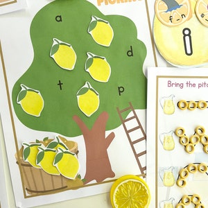 Lemonade Learning Pack, Summer Printables, Preschool Activities for ...