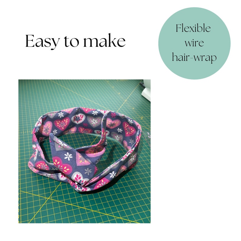 Wire Hair Wrap PDF Sewing Pattern Etsy