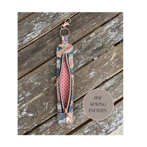 zipped pen case keychain