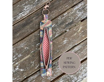 zipped pen case keychain