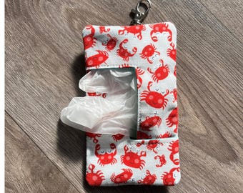 Schlüsselanhänger aus Stoff mit Muster