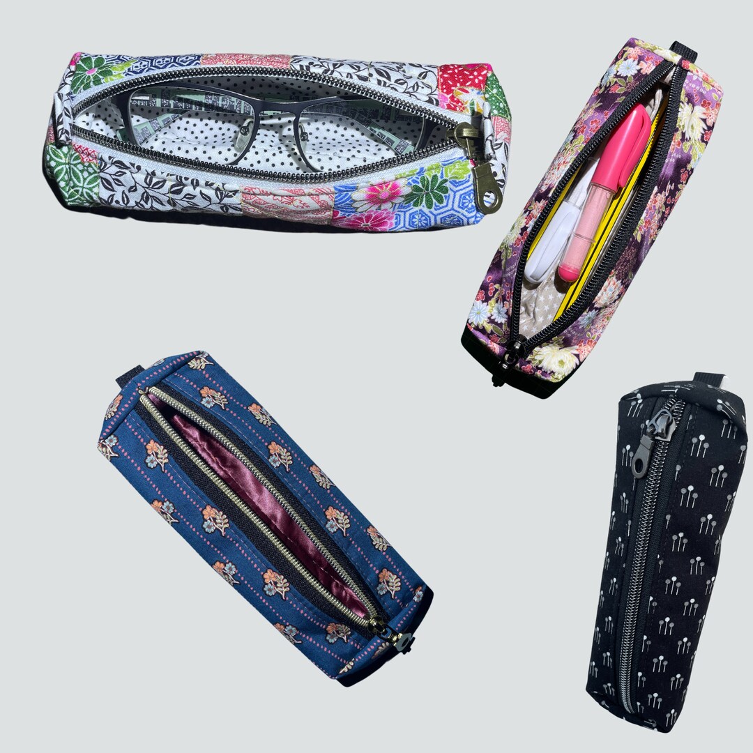 Mini Zip Case Sewing Pattern Glasses Case Pencil Case Small Etsy
