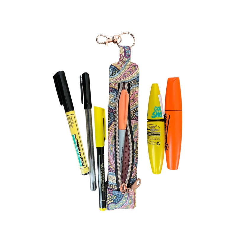 zipped pen case keychain image 7