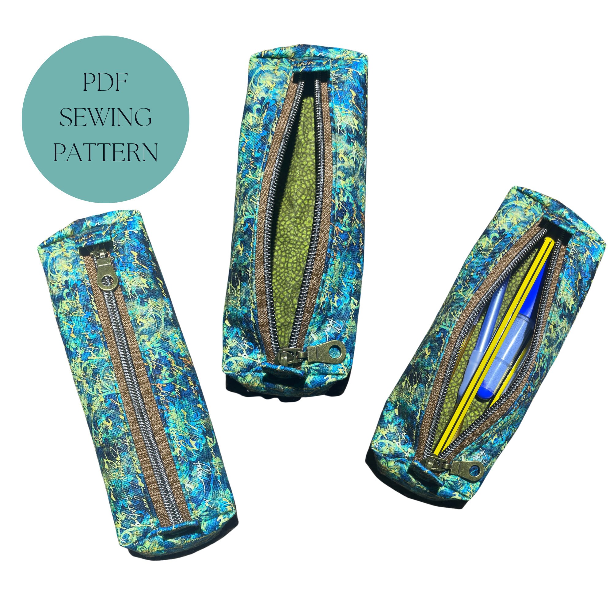 Mini Zip Case Sewing Pattern , Glasses Case, Pencil Case Small Pouch Etsy