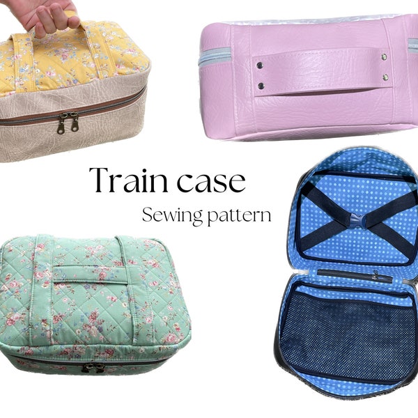 Large Train case/vanity case sewing pattern The Oval