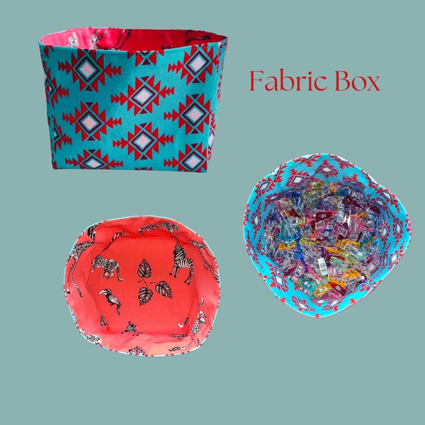 fabric storage box (basket) pattern