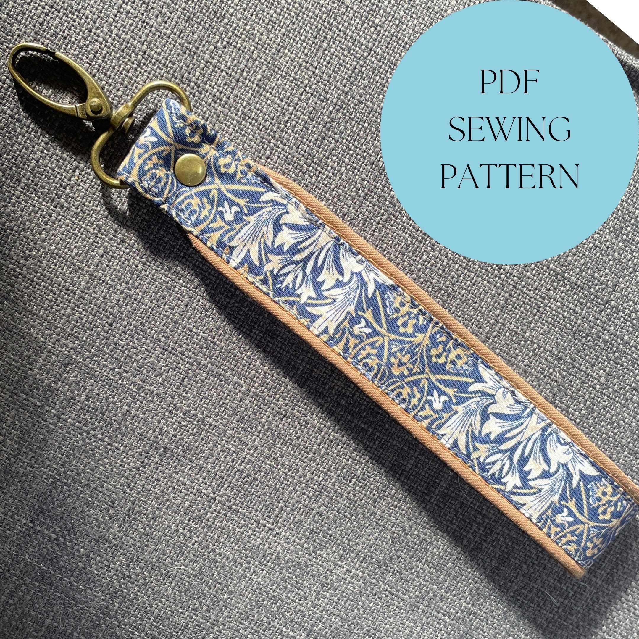 Chunky Wristlet Sewing Pattern Tutorial PDF Etsy