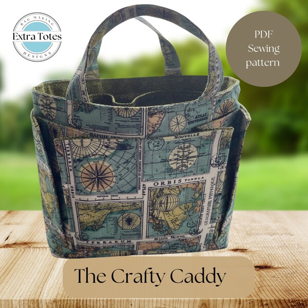 craft organiser bag PDF sewing pattern