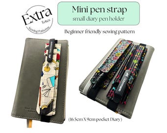 mini pen strap Lesezeichen Muster