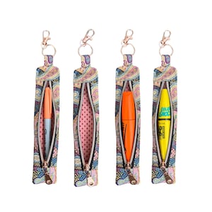 zipped pen case keychain image 2