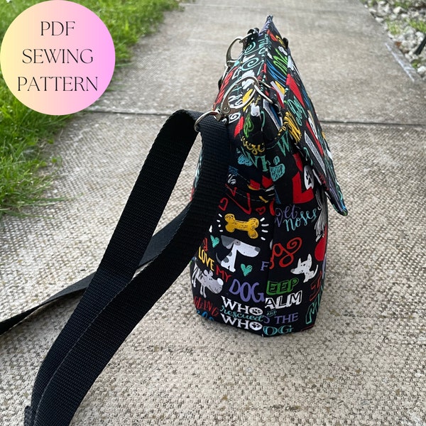Dog walking crossbody bag sewing pattern
