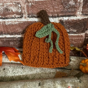 Handgemachte gehäkelte Baby Kürbis Hut Herbst