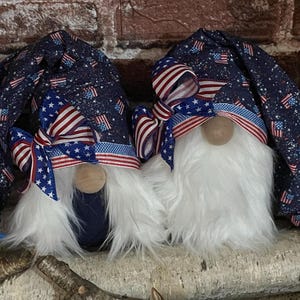 Americana themed gnomes, Flag gnomes, Red White Blue gnomes, 4th of July gnomes, Fourth of July gnomes, Indepemdence Day gnomes