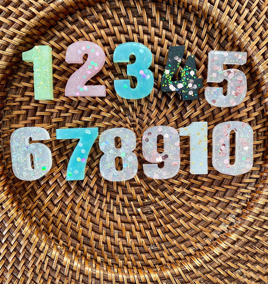 Resin Number Set 1 10 Epoxy Resin Numbers Resin Number Etsy