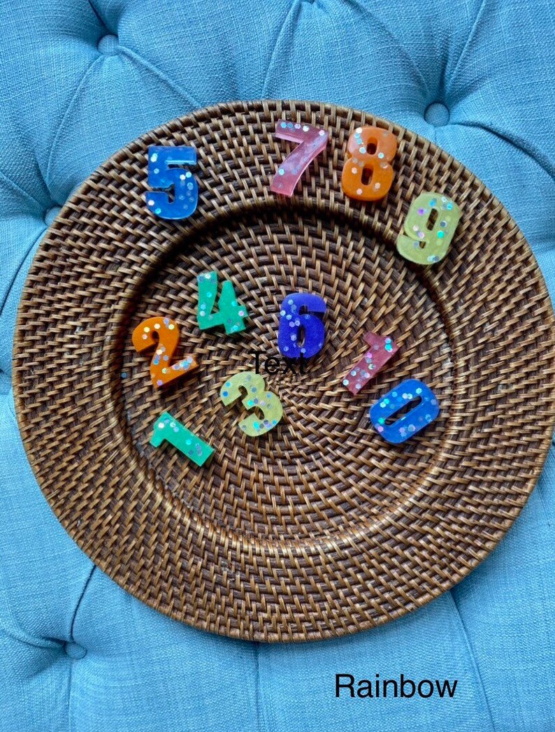 Resin Number Set 1 10 Epoxy Resin Numbers Resin Number Etsy