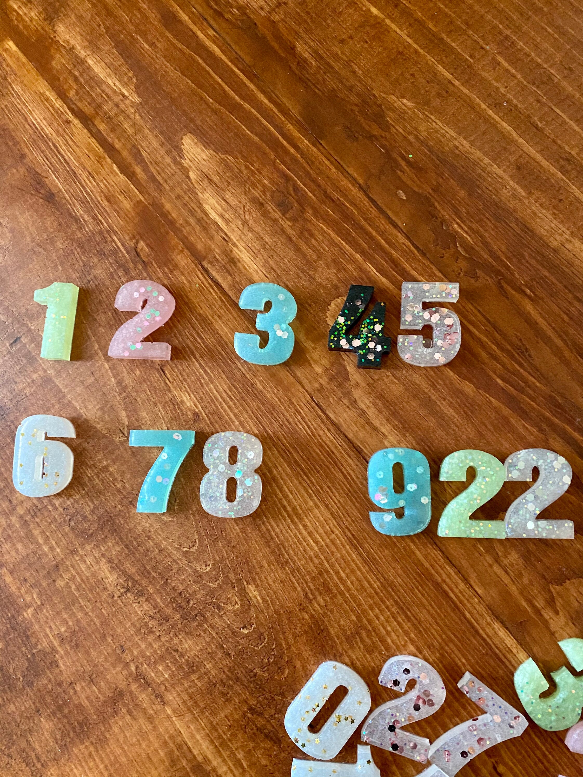 Resin Number Set 1 10 Epoxy Resin Numbers Resin Number Etsy