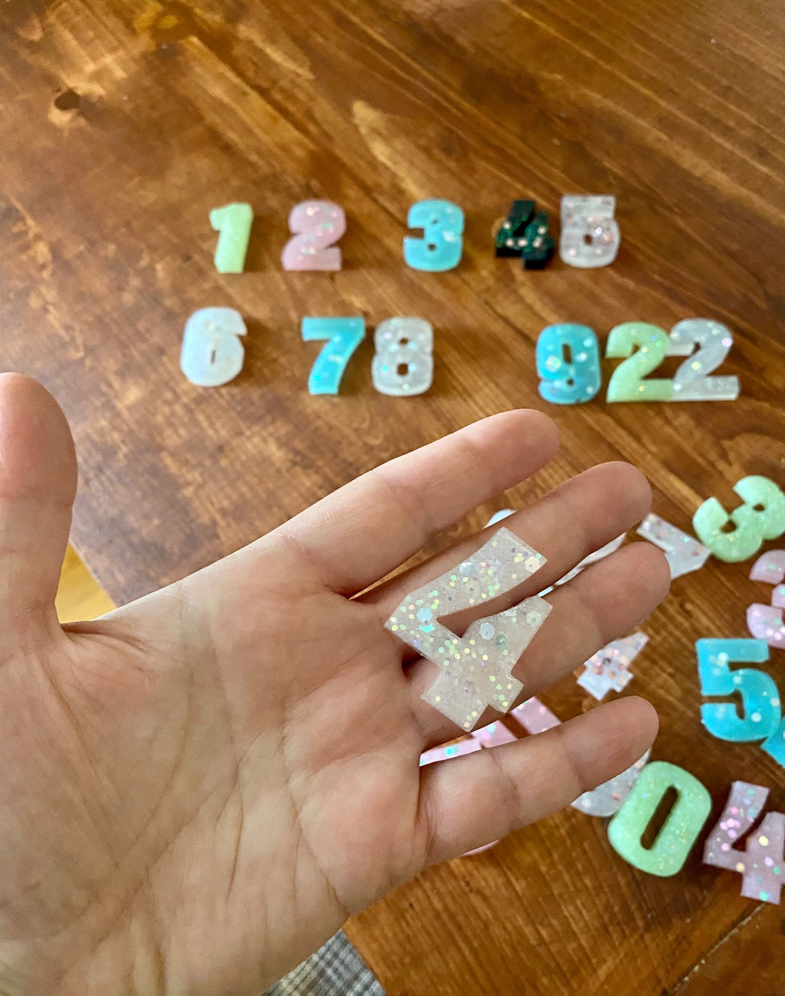 Resin Number Set 1 10 Epoxy Resin Numbers Resin Number Etsy.de