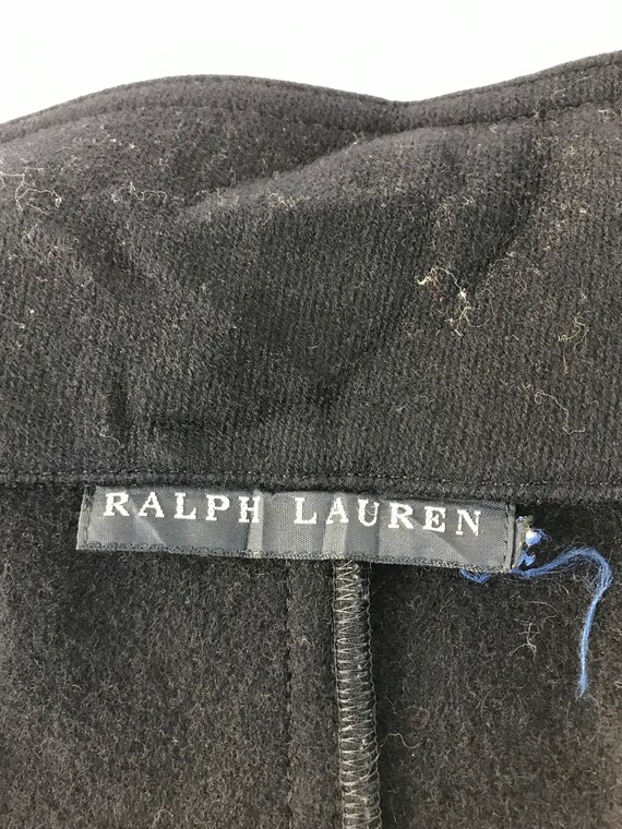Vintage 90s Ralph Lauren Wool Thick Pea Jacket De… - image 4