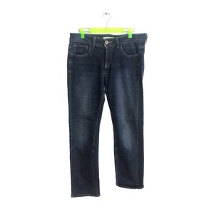 Vintage Relax Japanische Marke Denim Jeans Indigo Skinny Fit Größe Taille 32 Inspiriert Designer Unisex Streetwear L1015