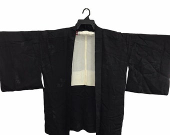 Vintage Kimono Japanese Traditional Noragi Haori Hanten Jinbei Cardigan ...