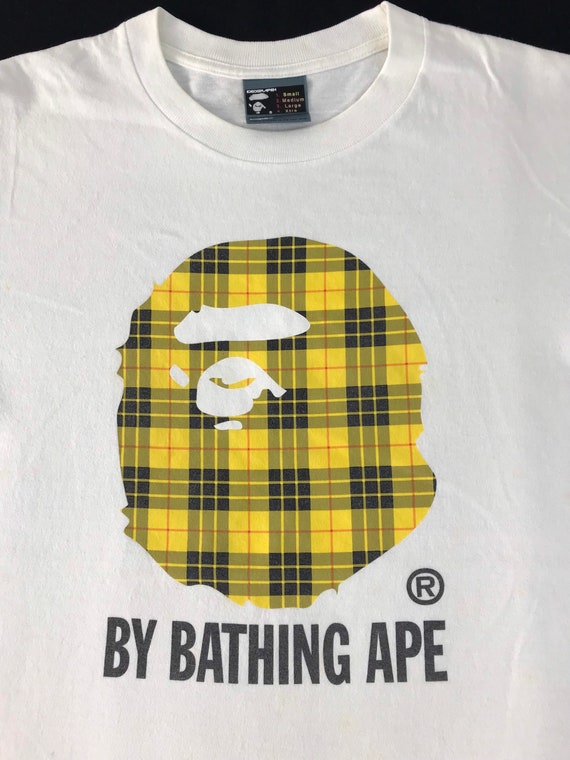 Rare Vintage By Bathing Ape Plaid Checked College… - image 2