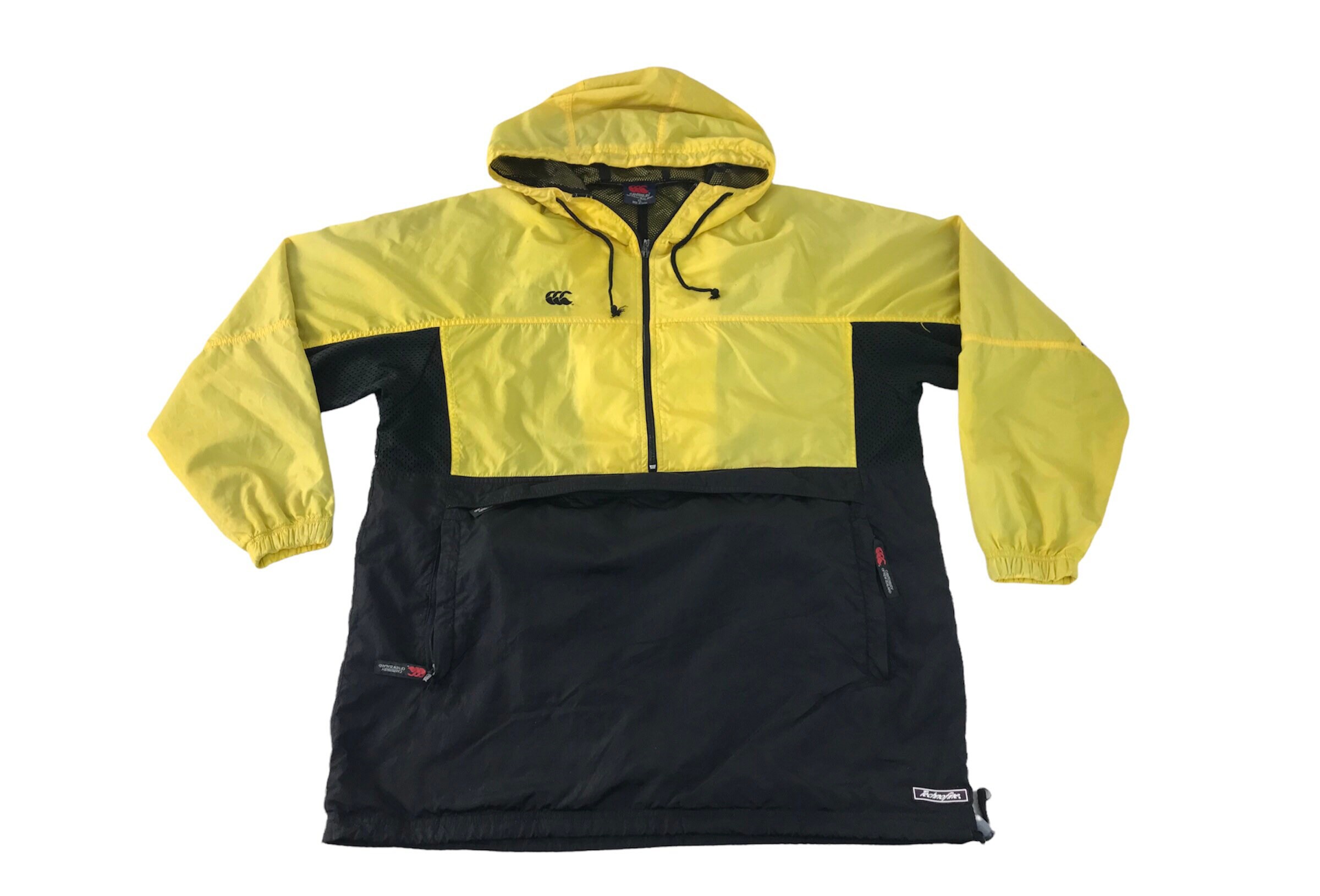 Vintage Canterbury of New Zealand Nylon Windbreaker Hooded Half