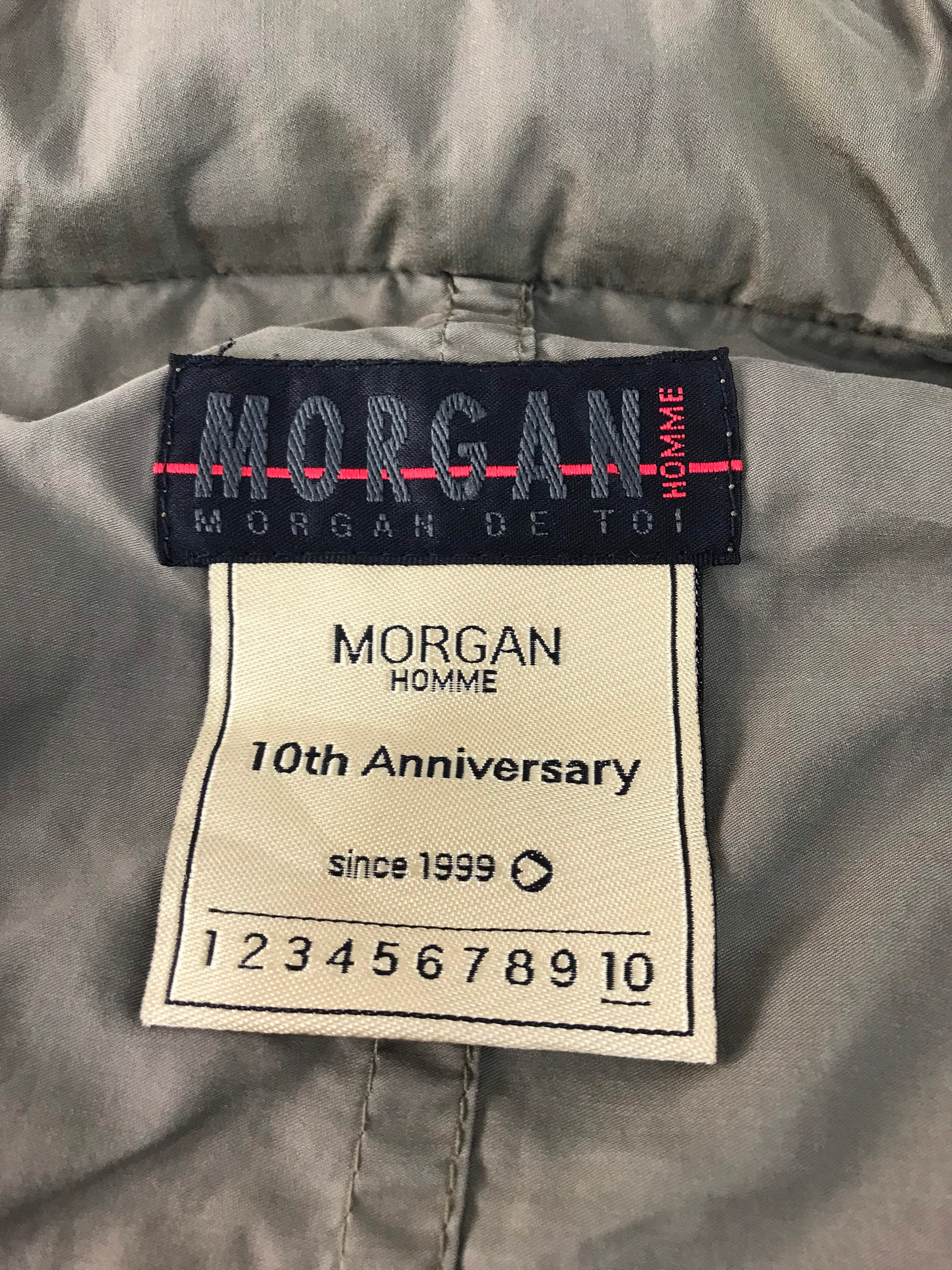 Vintage Morgan Homme 10th Anniversary Jacket Tactical Multipockets 