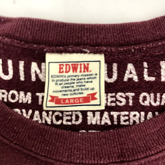 Vintage Edwin Pull Over Sweatshirt Jacket Winter … - image 4