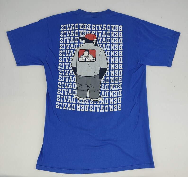 Vintage 90s Ben Davis USA Big Ape Logo Spell Out Tee T-shirt Printed Modern Classic Fashion Inspired Designer Streetwear