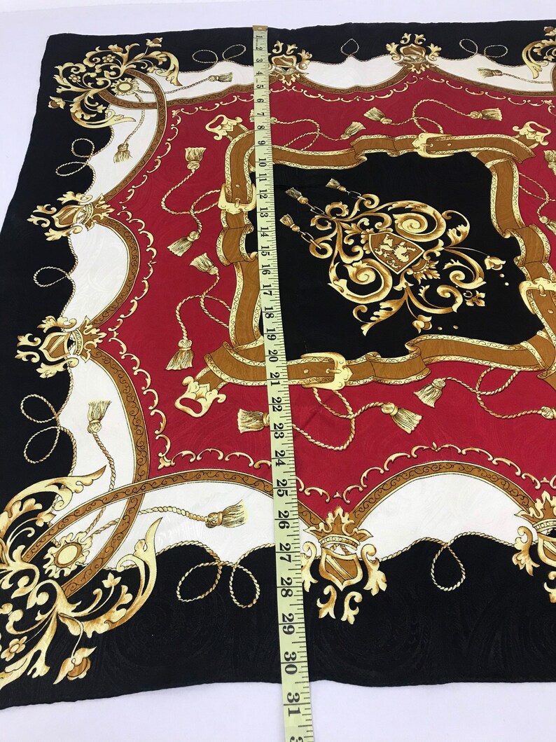 Vintage Silk Scarf Nice Design Scarf Classic Tools Motif Luxury Fashion Inspired Designer Brand Accessories L442