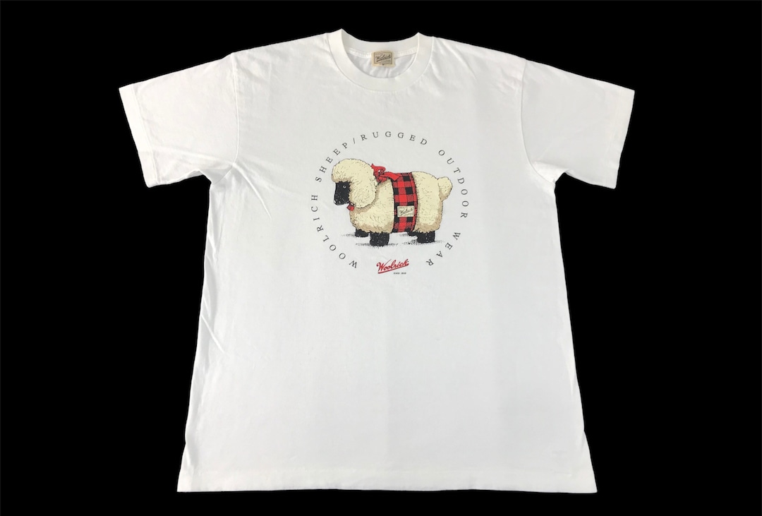 Vintage Woolrich Sheep Rugged Outdoor Wear T-shirt Sheep Printed
